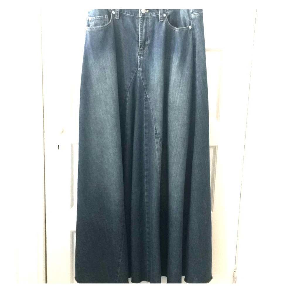 Skirt-Denim-ankel length